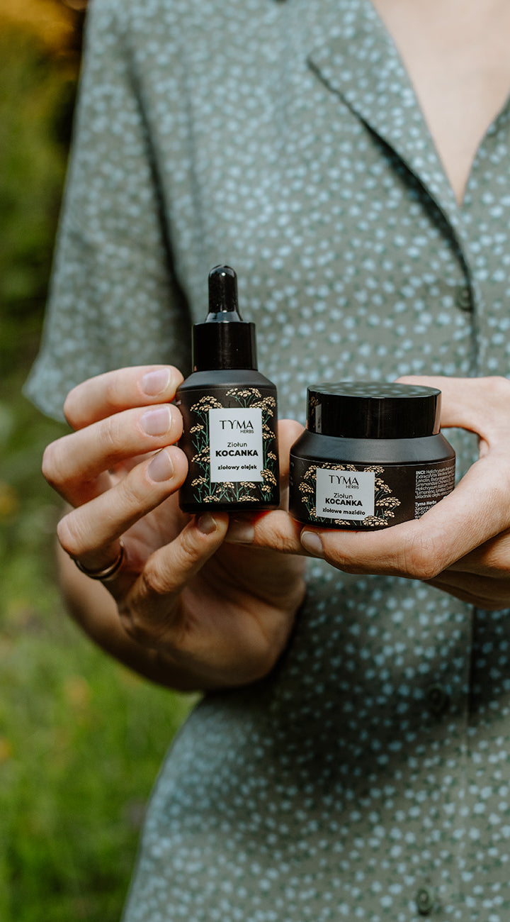 kosmetyki naturalne ziołowe kocanka twarz i ciało pielęgnacja